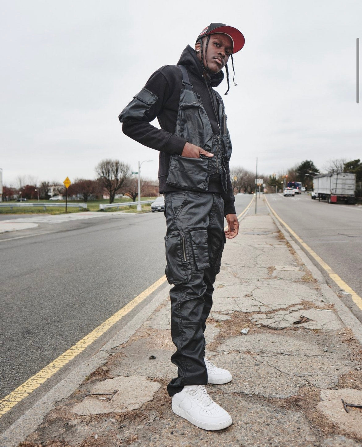 Hoodie with Utility Vest combo - Made You Look Clothing